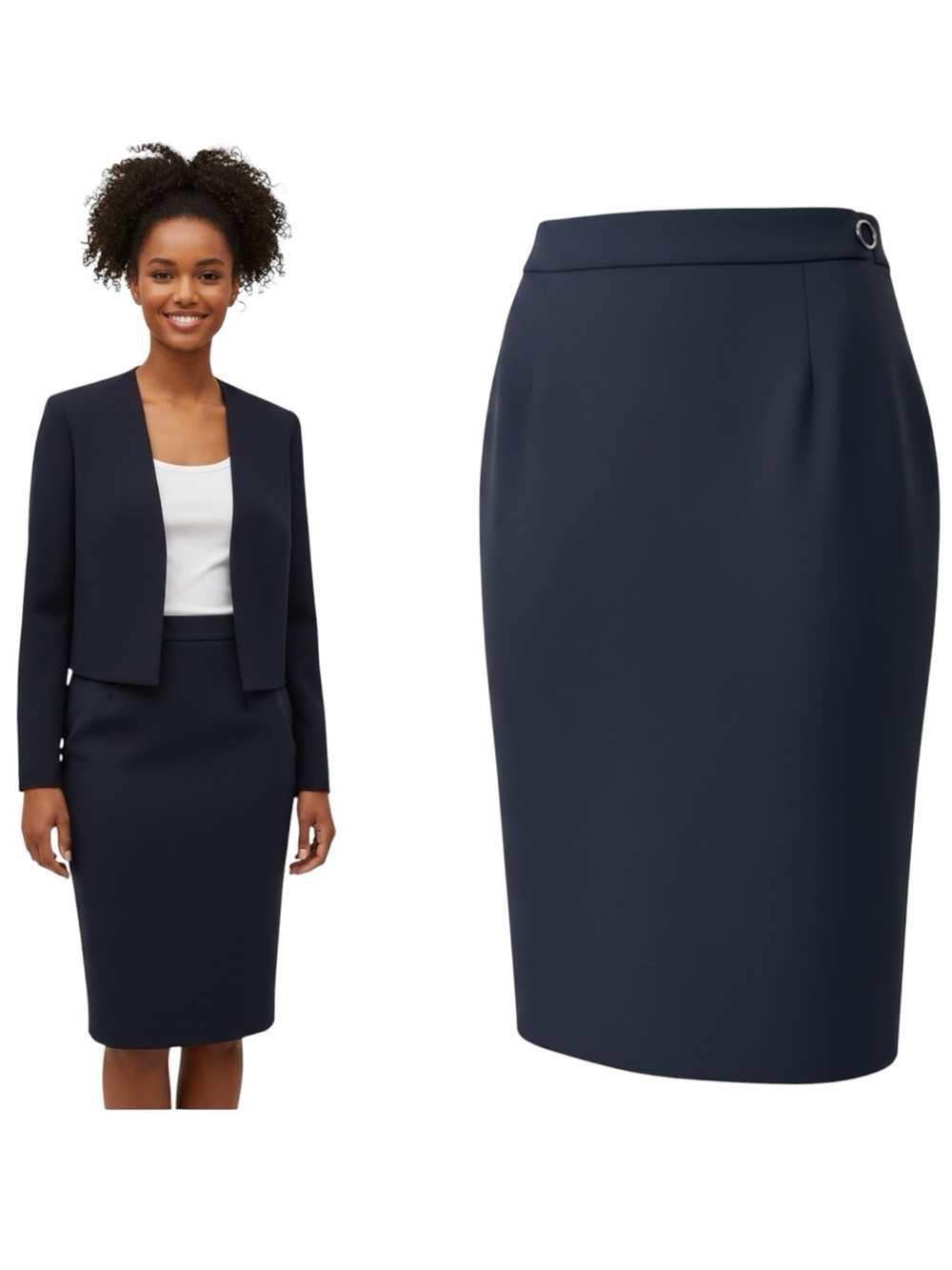 T by Alexander Wang Ponte Pencil Midi Skirt size S